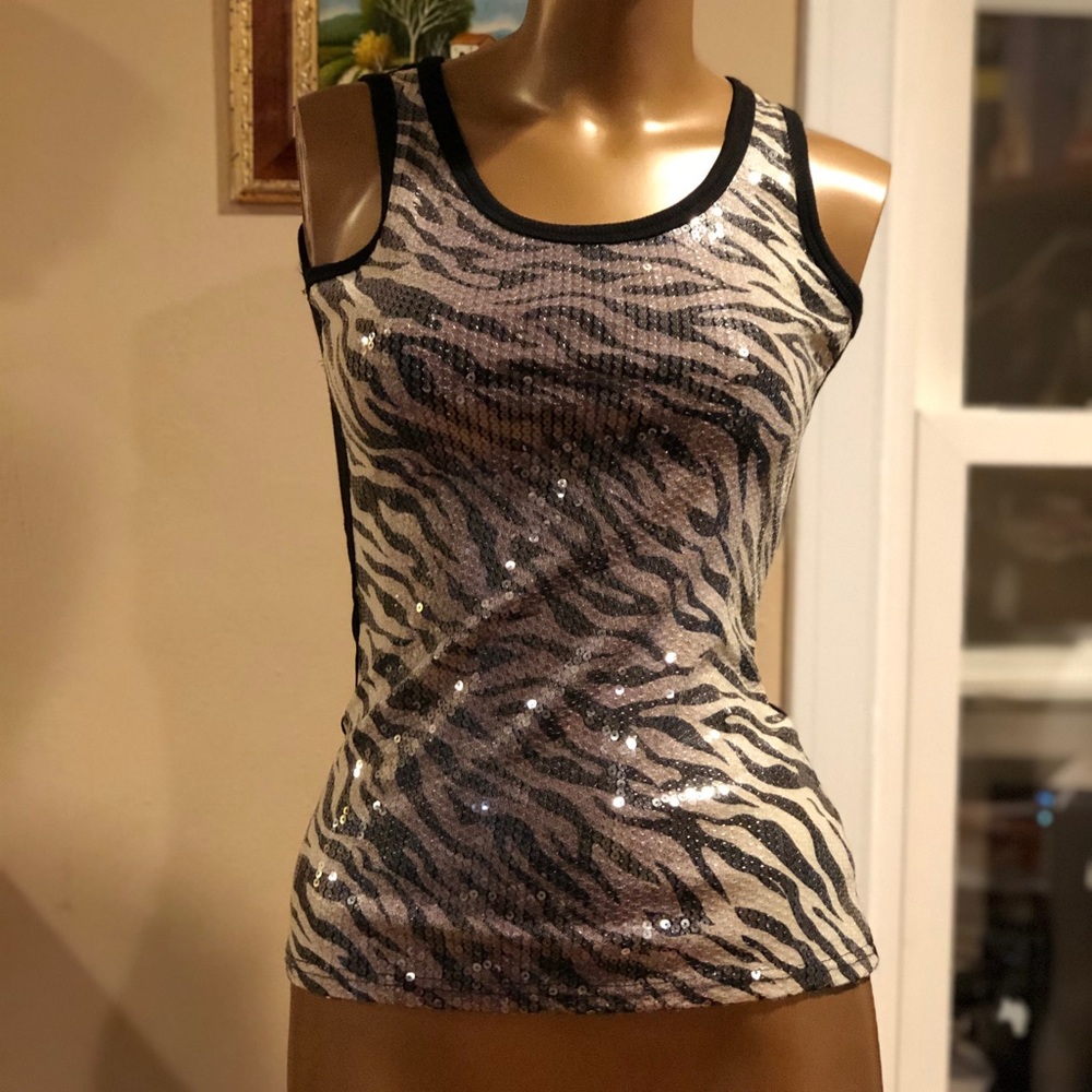 Esti couture sequin front tank size m